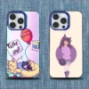 A-Aphmau Meow Anime Cats Phone Case For iPhone 16,15,14,13,12,11,Mini,Pro,SE,MAX Blue Matte Silicone Cover