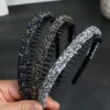 Cute Plastic Rhinestone Headband Make Up with Toothed Hairband Korean Style Face Wash Diamond Hair Hoop Female
